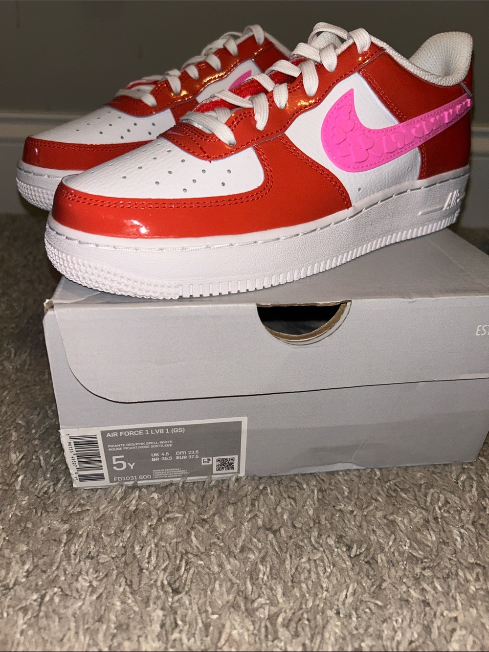 Nike Low-Top Sneakers — White, Red & Pink Accents - Picture 2 of 8